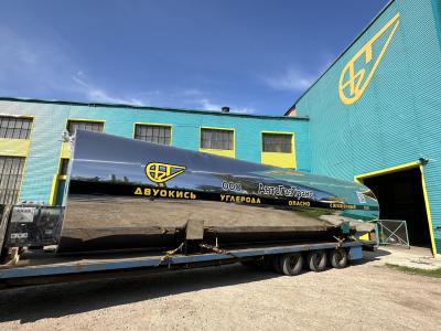 Отгрузка резервуара для хранения жидкой СО2 РДХ-50,0-2,0 с холодильной системой АГТ 26Ф