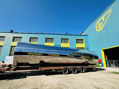 Shipment of the third liquid CO2 storage tank RDKh-50.0-2.0 with AGT 26F to St. Petersburg